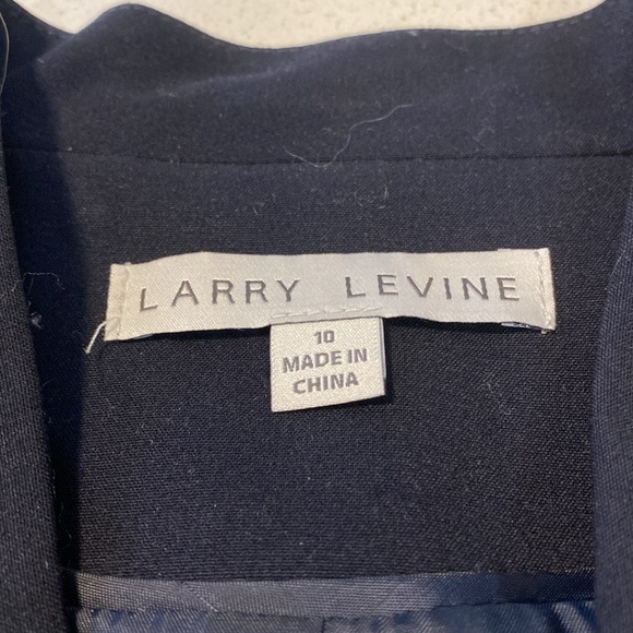 Larry Levine navy blazer sz 10 - Picture 5 of 6